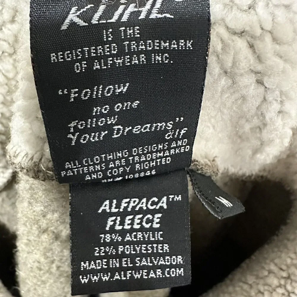 KUHL Women's Beige/Tan‎ 1/4 Zip Pullover ALFPACA FLEECE Sweater Long Sleeve Sz M